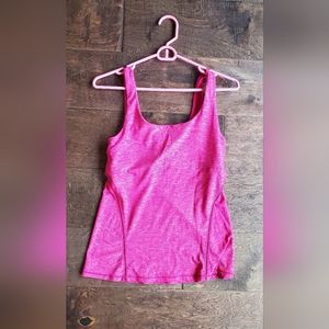 Lululemon Pink Tank 8 Shelf Bra